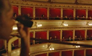 Il teatro dell'Unione nello spot Ita Airways