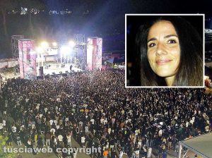 Spazio fiera - Tantissimi ragazzi per Noyz Narcos - Nel riquadro Giada Nassi