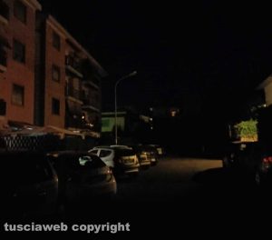 Viterbo - Via Marescotti al buio