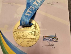 Rolando di Marco campione europeo - La medaglia d'oro