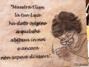 La targa dedicata a Elisa Calabrò