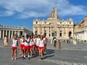 Città del Vaticano - Accensione fiaccola Lux Rosae