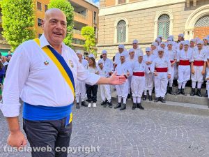Viterbo - Santa Rosa 2023 - Il giro delle sette chiese - Il capofacchino Sandro Rossi