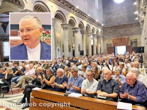 Viterbo - L'assemblea diocesana - Nel riquadro Orazio Francesco Piazza