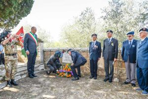 Viterbo - La cerimonia a Roccalvecce in memoria del sottotenente Angelico Burla