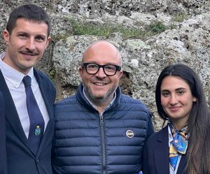 Sutri - Al centro Mauro Rotelli alla Ryder Cup