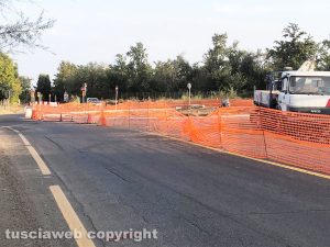 Civita Castellana - I lavori alla rotatoria del Quartaccio