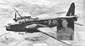 Un Wellington in volo Nel riquadro il sergente Arthur Ronald Preston