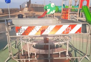 Civitavecchia - I danni al parco Gagliardini