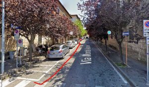 Viterbo - Gli stalli aggiuntivi a via Monte Asolone