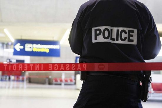 La polizia all'aeroporto