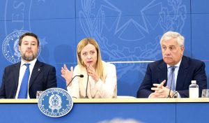 Salvini, Meloni e Tajani