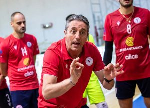 Sport - Volley - Ecosantagata Civita Castellana - Fabrizio Grezio a colloquio con la squadra