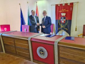 Il prefetto Antonio Cananà e il sindaco di Soriano nel Cimino Roberto Camilli