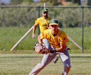 Sport - Baseball - Francesco Vaglio in difesa