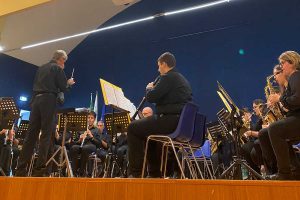 Viterbo - L'esibizione dell'orchestra di fiati del Conservatorio di Santa Cecilia