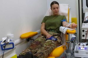 Viterbo - La donazione di sangue dei volontari dell'aviazione dell’esercito