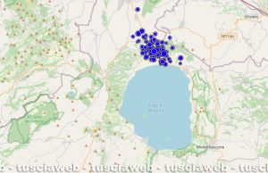 Lo sciame sismico registrato nell'alta Tuscia