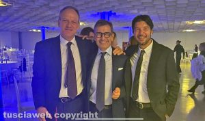 Penalisti italiani - Il nuovo presidente Francesco Petrelli con gli avvocati viterbesi Andrea Racioppa e Marco Russo