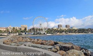Il lungomare di Civitavecchia