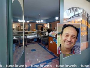 Nepi - La macelleria tabaccheria di Giancarlo Pallotti (nel riquadro)