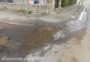 Perdita d'acqua a Monte Romano