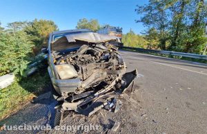 Viterbo - Auto contro camion sulla Teverina