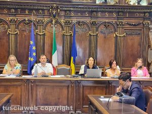 Viterbo - Comune - Commissione Bilancio col vicepresidente Buzzi