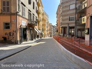Viterbo - I lavori in via Matteotti