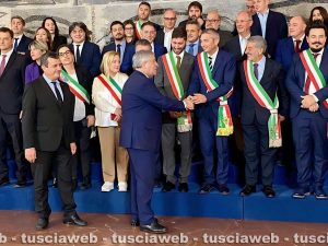 Giuseppe Ciucci e Stefano Bigiotti all'incontro con il ministro Antonio Tajani