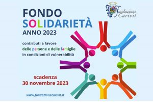 Fondazione Carivit, contributi da 1.500 euro in favore delle persone e delle famiglie in condizione di maggiore fragilità