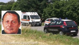 Ambulanza e carabinieri - Nel riquadro Emilio De Nicola
