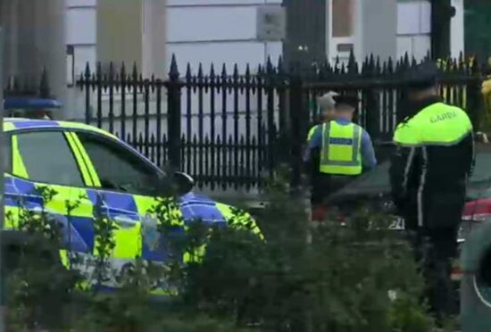 Polizia irlandese in azione