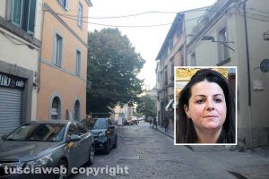 Viterbo - Via Santa Maria Liberatrice - Nel riquadro Chiara Frontini
