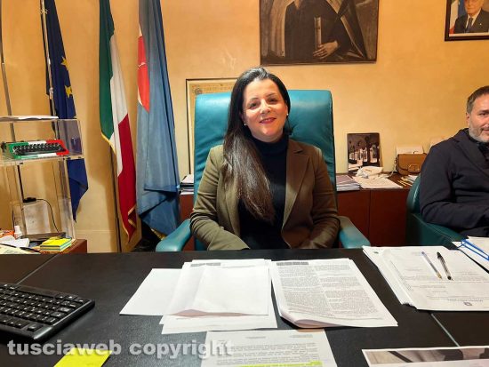 Viterbo - La sindaca Chiara Frontini