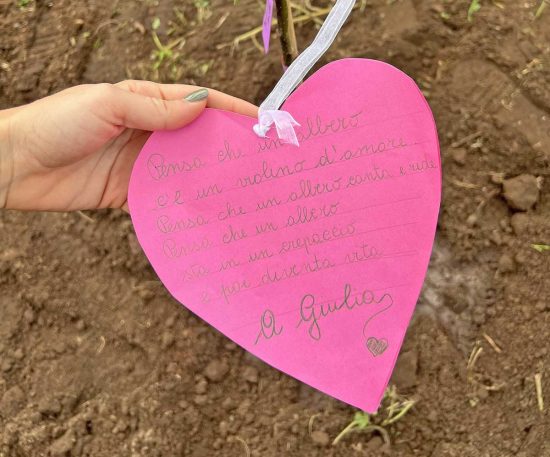 Lago di Vico - Albero in memoria i Giulia Cecchettin