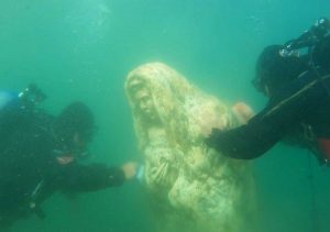 Capodimonte - Pulizia presepe subacqueo