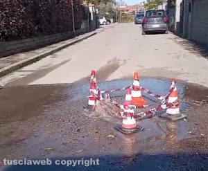 Perdita d'acqua a Paparano
