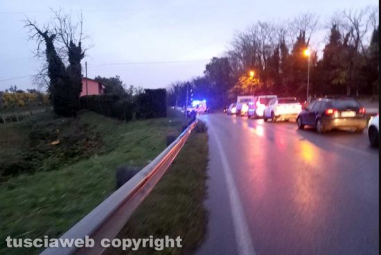 Montefiascone - Incidente sulla Cassia