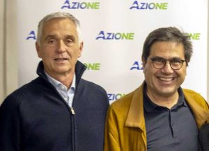 Fabio Scalzini con Alessio D'Amato