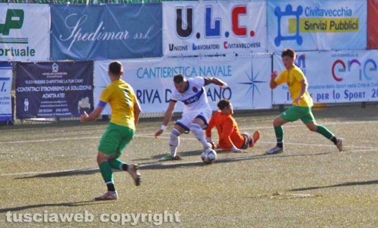 Civitavecchia - Vittorini in dribbling