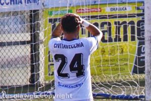 La disperazione dei giocatori del Civitavecchia