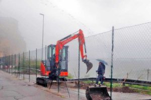 Viterbo - I lavori lungo il Belvedere Falerii Veteres