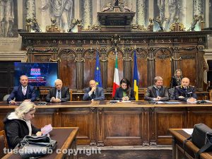 Da sinistra Carlo Savador, Giampiero Cozzo, Umberto Di Fusco, Chiara Frontini, Emanuele Aronne e Mauro Vinciotti