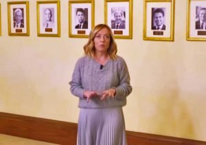 Giorgia Meloni nel video sui social