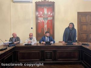 Da sinistra Francesco Loricchio, Umbro Pasquini, Alessandro Romoli e Maurizio Palozzi