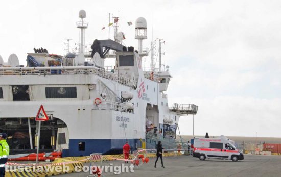 Civitavecchia - Gli sbarchi della Geo Barents