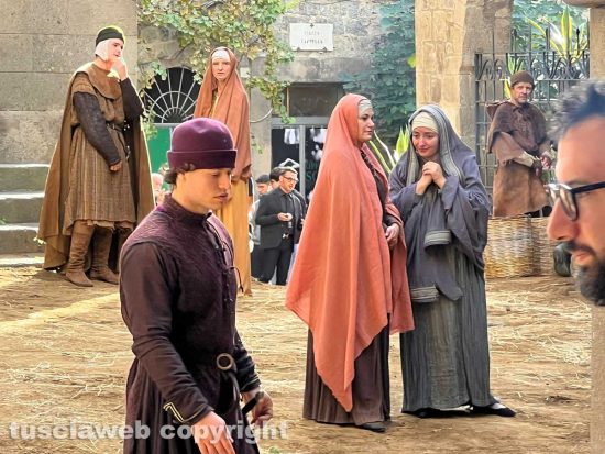 Viterbo - Le riprese di "In the Hand of Dante"