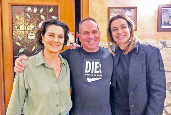 Civitavecchia - Monica Guerritore e Stefania Rocca al ristorante "Da Baffone"