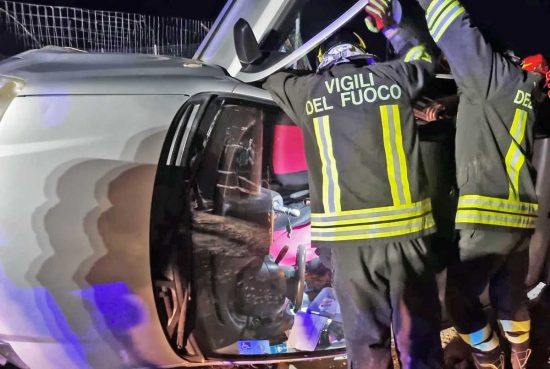 Civitavecchia - L'incidente in via di Torre Valdaliga